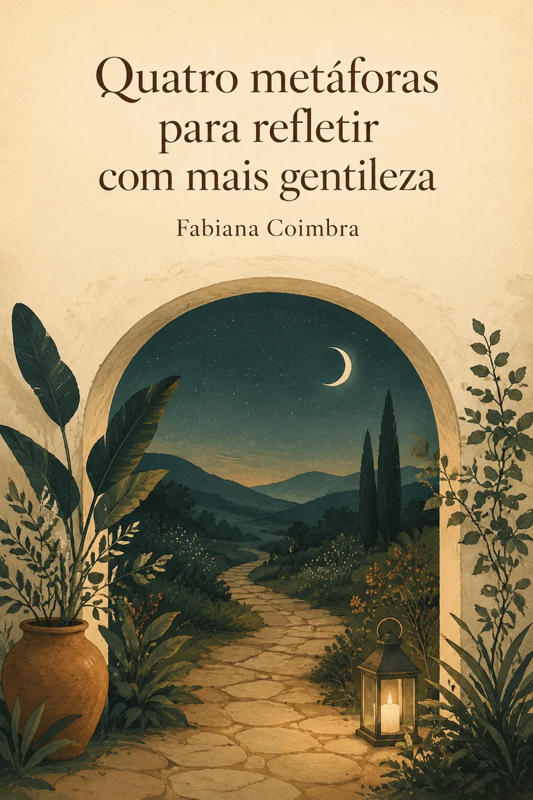 Capa de Quatro metáforas para refletir com mais gentileza, de Fabiana Coimbra